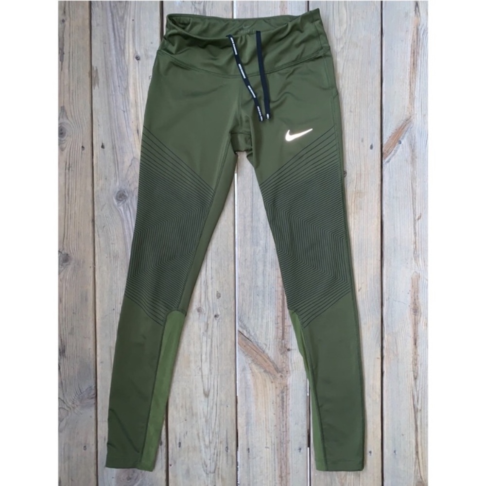 NWT Nike Epic Lux Running Tights in Olive Green